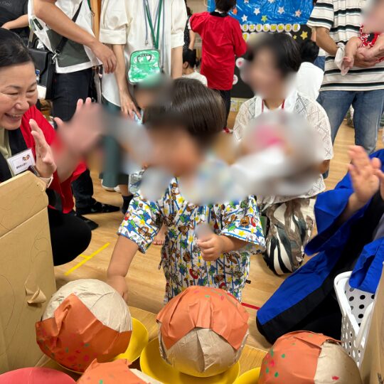 行事に参加した子どもたち